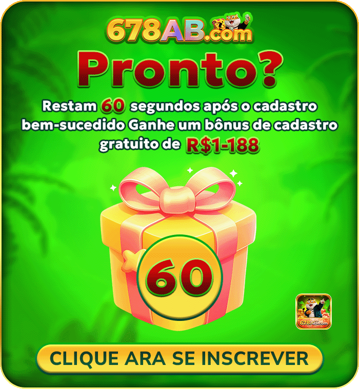 Pronto? Restam 60 segundos apos o cadastro bem-sucedido Ganhe um bonus de cadastro gratuito de R$1-188